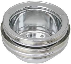 RACING POWER CO-PACKAGEDFord 289 Triple Groove Crankshaft Pulley Chrome