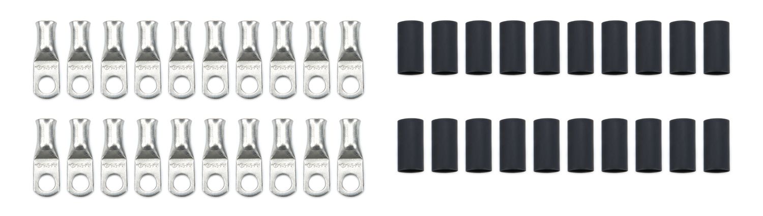 QUICKCAR RACING PRODUCTSRing Terminal 5/16in 4 Ga w/Heat Shrink 20pk