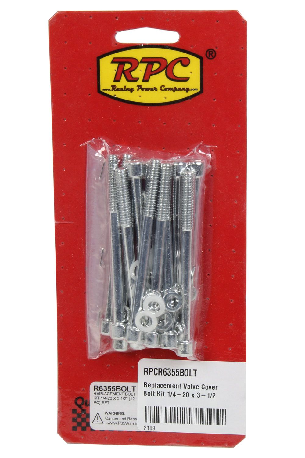 RACING POWER CO-PACKAGEDReplacement Valve Cover Bolt Kit 1/4-20 x 3-1/2
