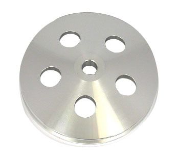 RACING POWER CO-PACKAGEDPolished Aluminum GM 1V Power Steering Pulley