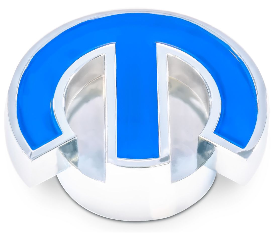 PROFORMMopar Deluxe Air Cleaner Nut Chrome w/Blue Emblem