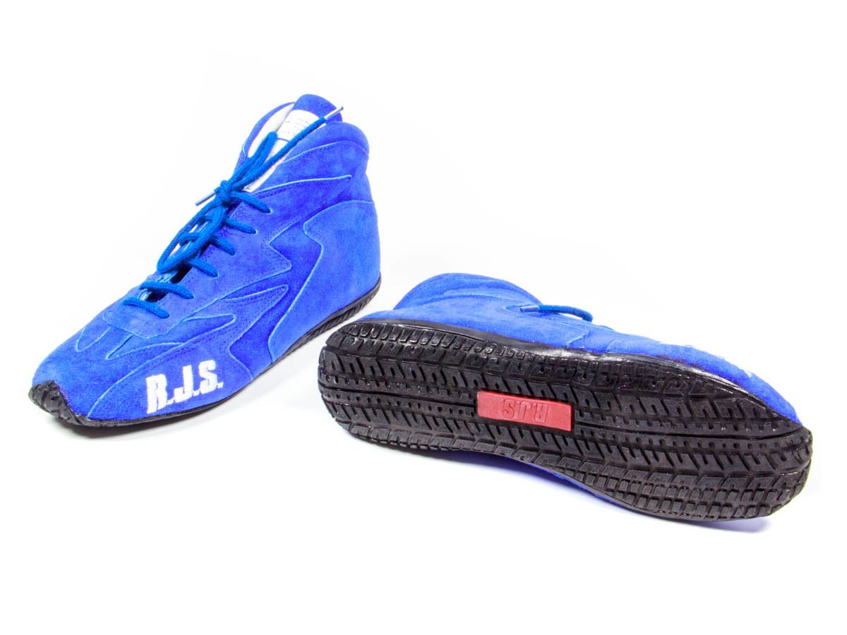 RJS SAFETY Redline Shoe Mid-Top Blue Size 11 SFI-5