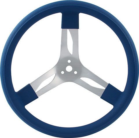 QUICKCAR RACING PRODUCTS17in Steering Wheel Alum Blue