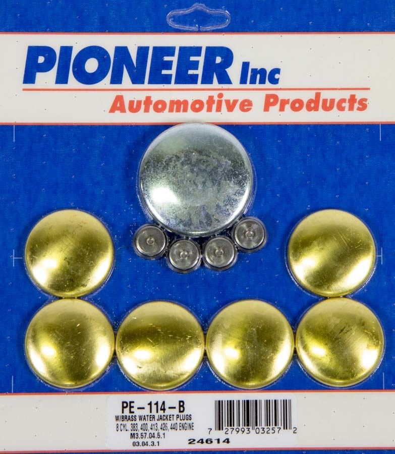 PIONEERBBM B/RB Freeze Plug Kit - Brass