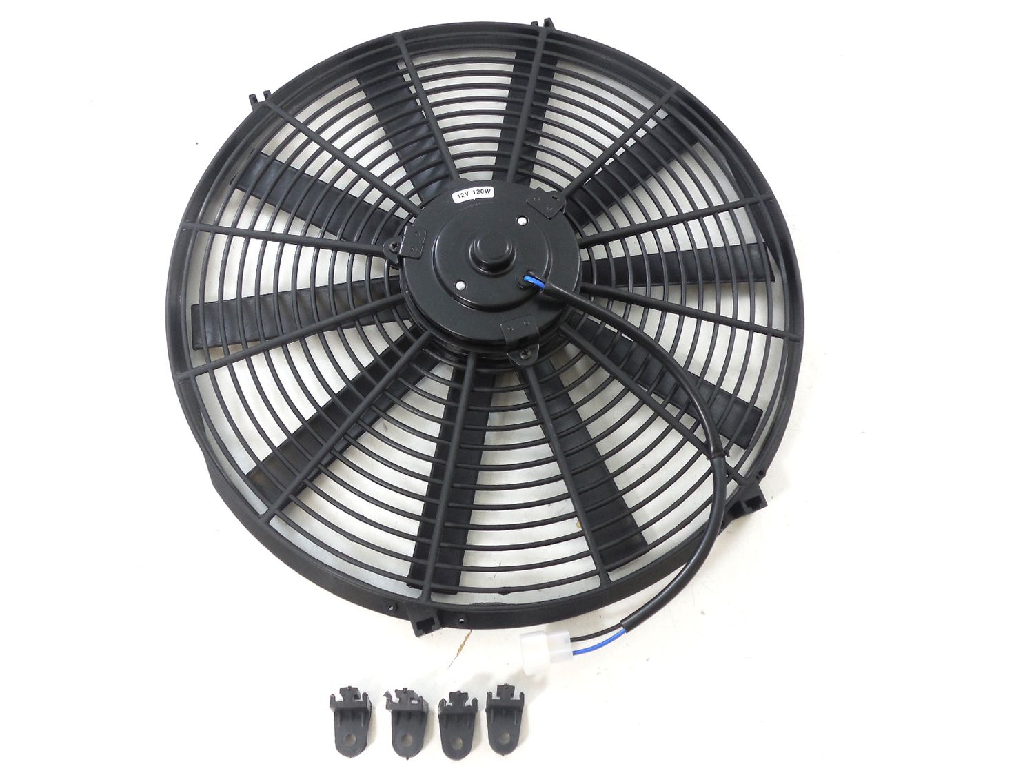 RACING POWER CO-PACKAGED16In Electric Fan Straight Blade