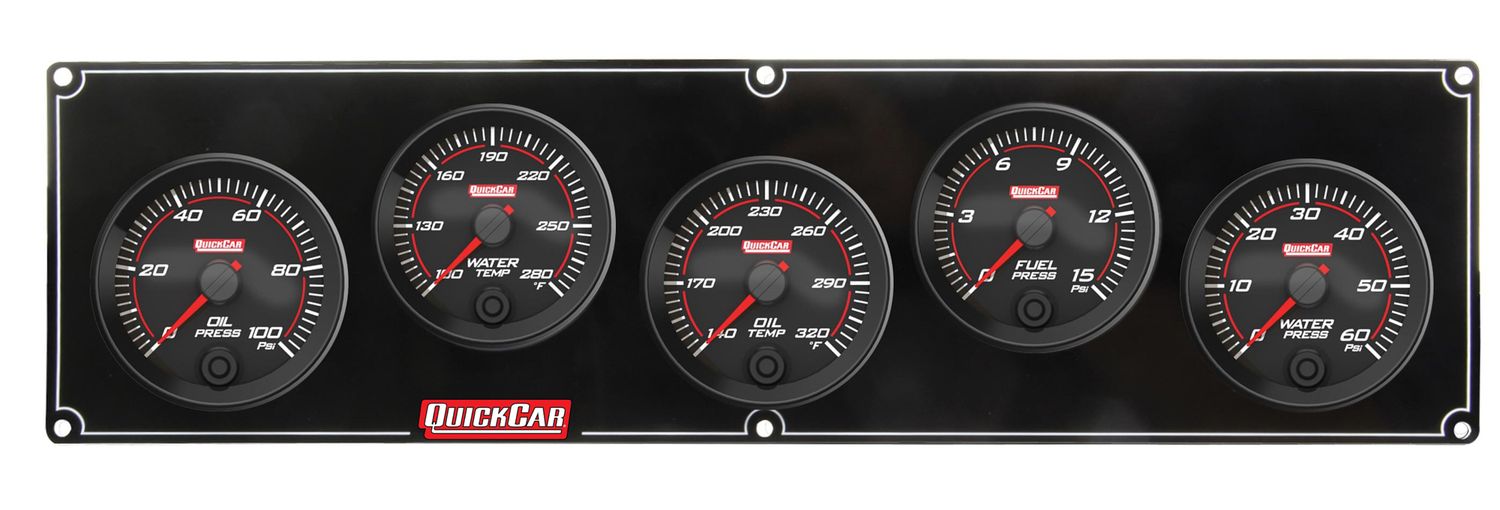 QUICKCAR RACING PRODUCTSRedline 5 Gauge Panel OP/WT/OT/FP/WP