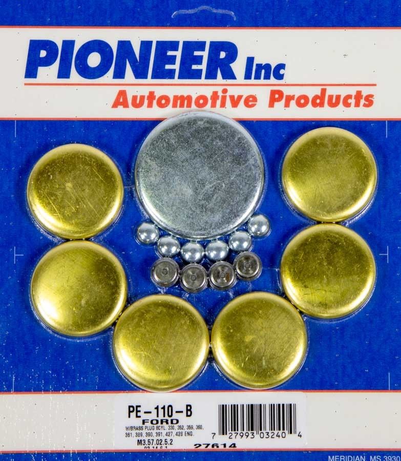 PIONEER390 Ford Freeze Plug Kit - Brass