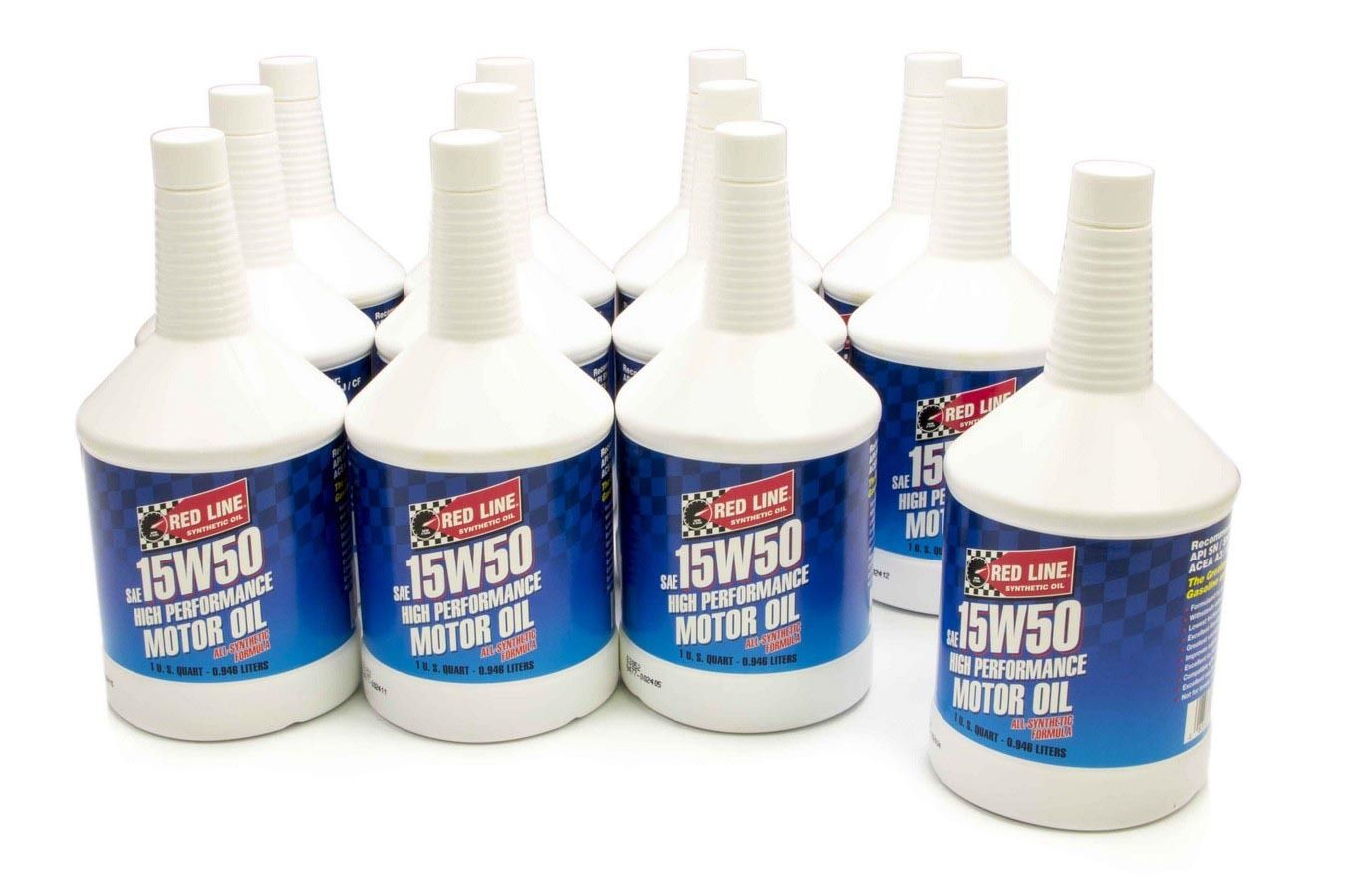 REDLINE OIL15w50 Motor Oil Case 12 x 1qt