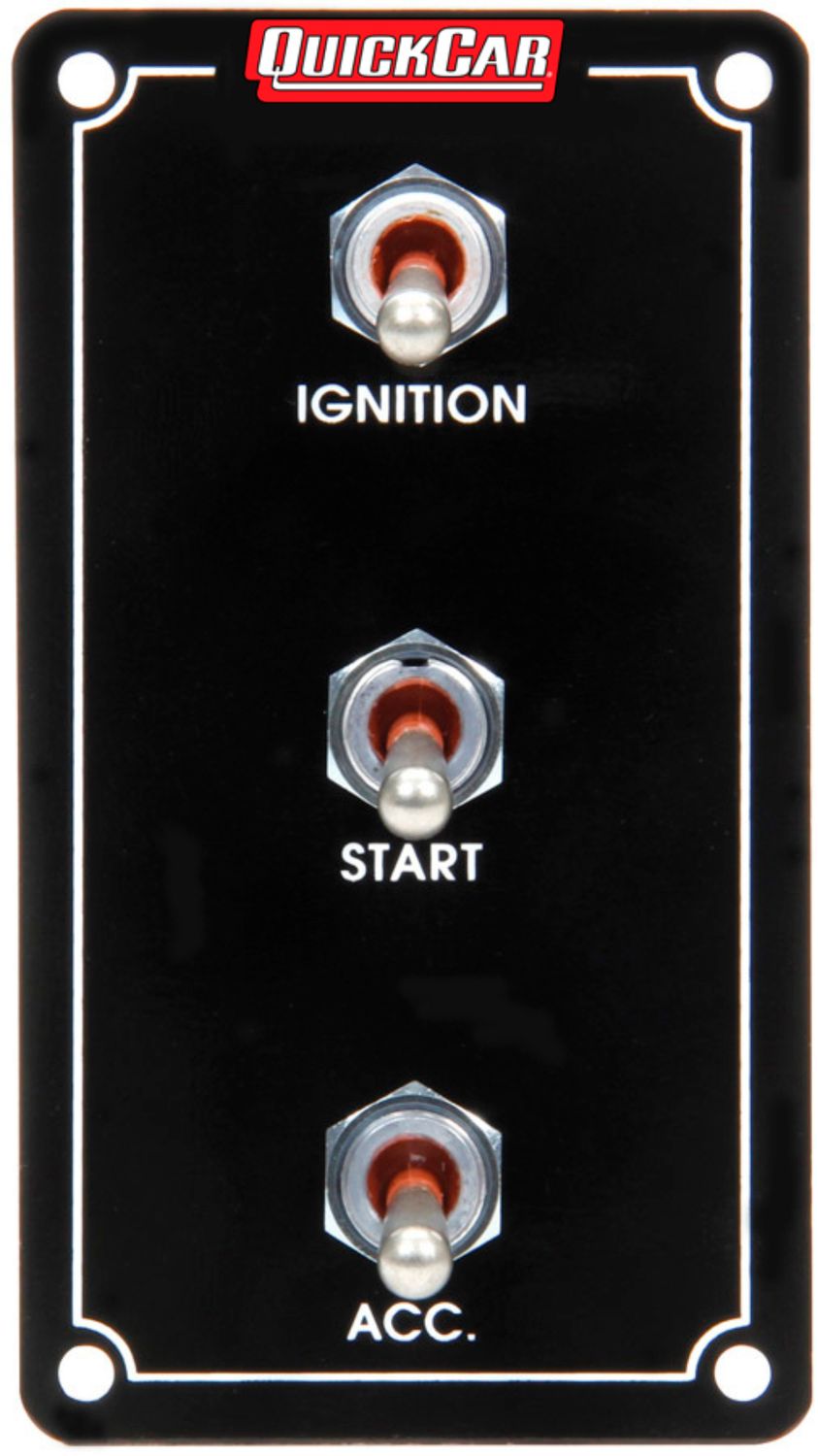 QUICKCAR RACING PRODUCTSIgn. Panel Extreme Vert. 3 Switch Single Ignition