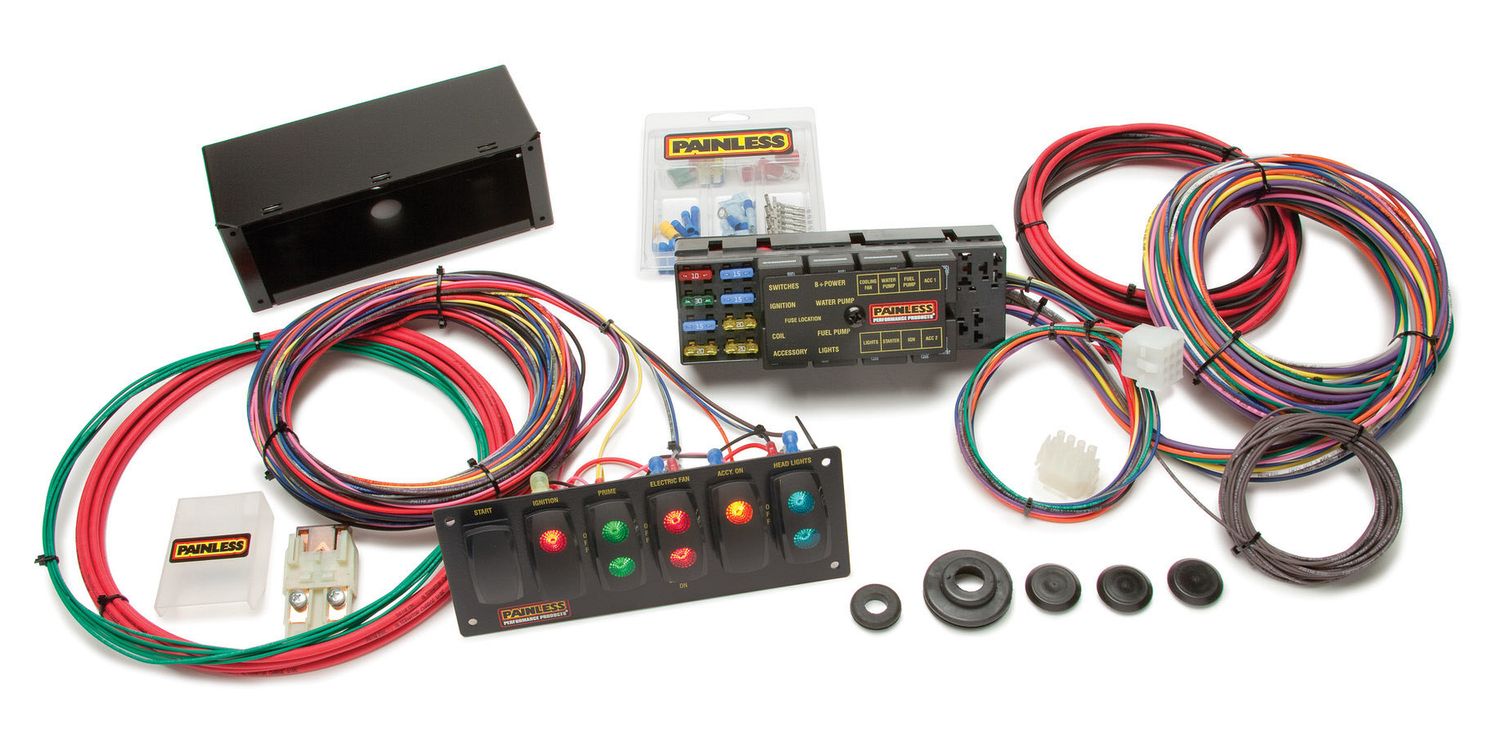 PAINLESS WIRING10 Circuit Race Car Wiring Harness