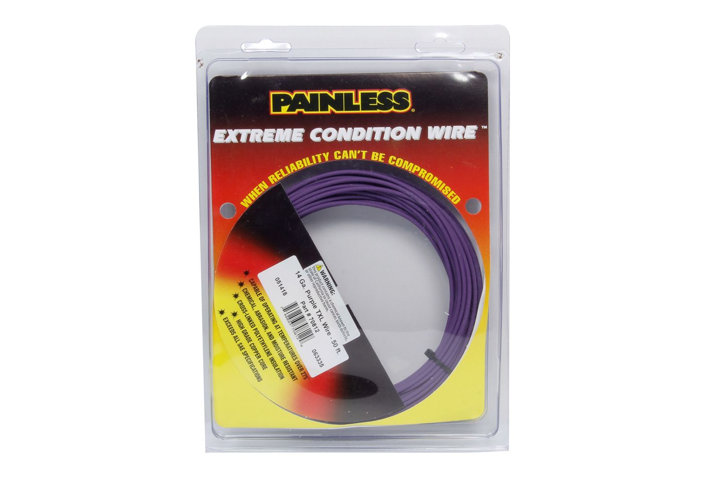PAINLESS WIRING14 Gauge Purple TXL Wire 50 Ft.