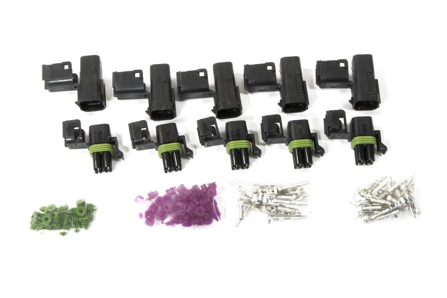 PAINLESS WIRING4 Circuit Square Connect or Weatherpack Kit 5each