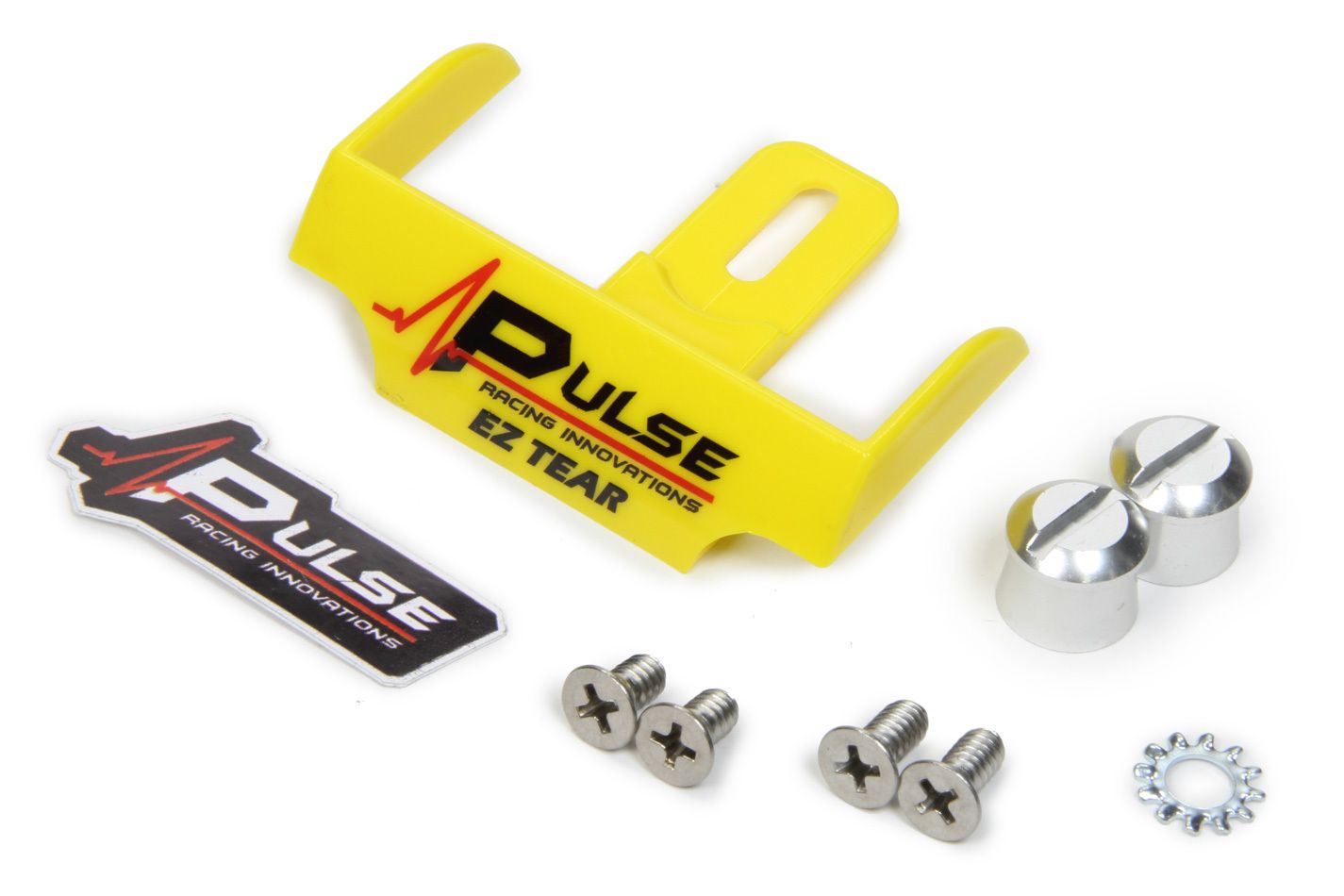 PULSE RACING INNOVATIONSEZ Tear Yellow w/ Silver Tear Off Post