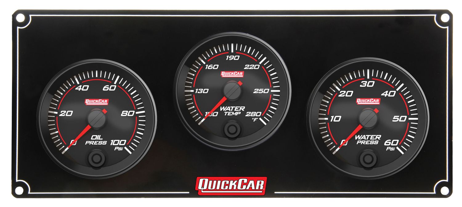 QUICKCAR RACING PRODUCTSRedline 3 Gauge Panel OP/WT/WP