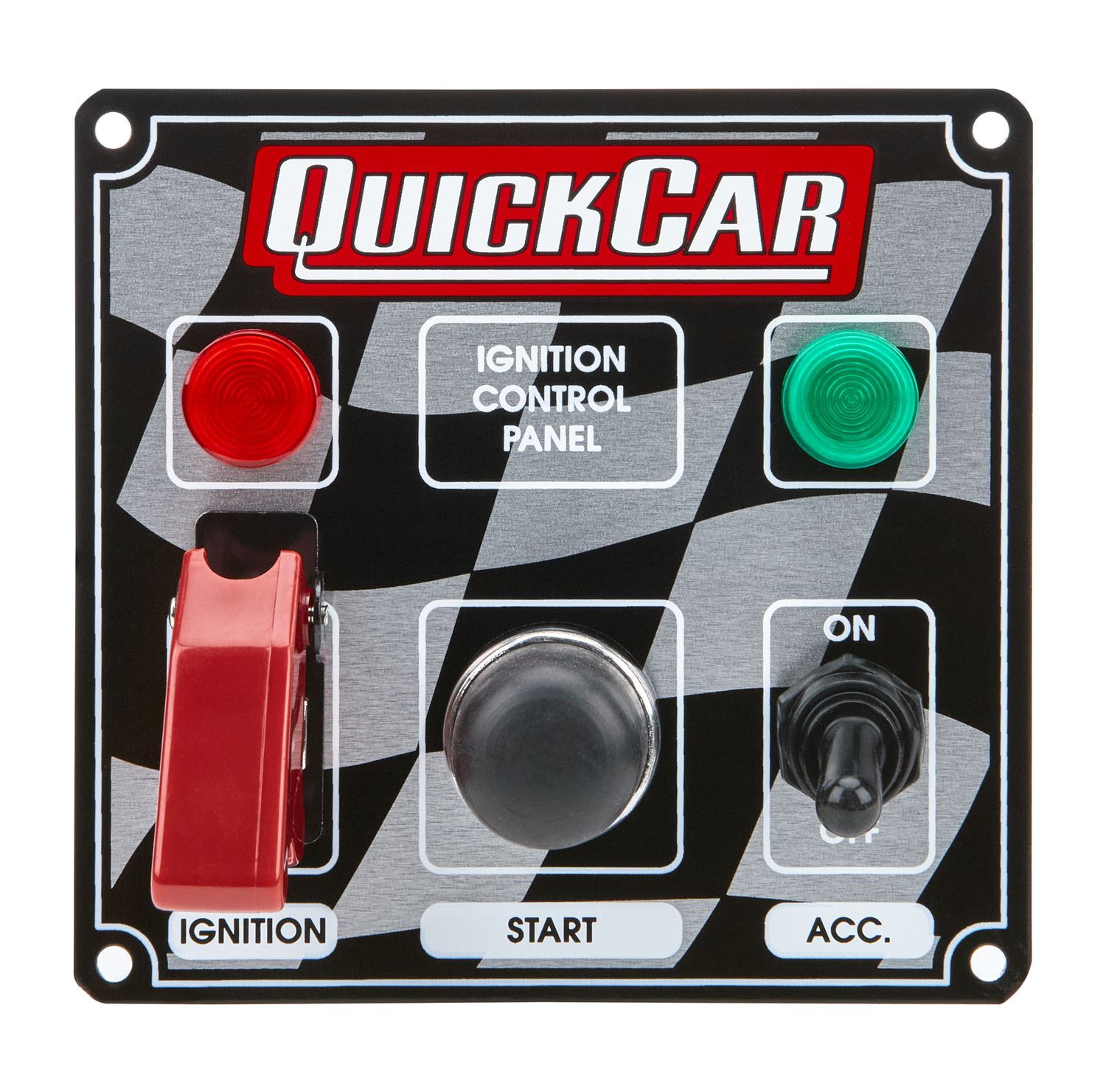 QUICKCAR RACING PRODUCTSIgn. Panel 2 Switch w/Lights