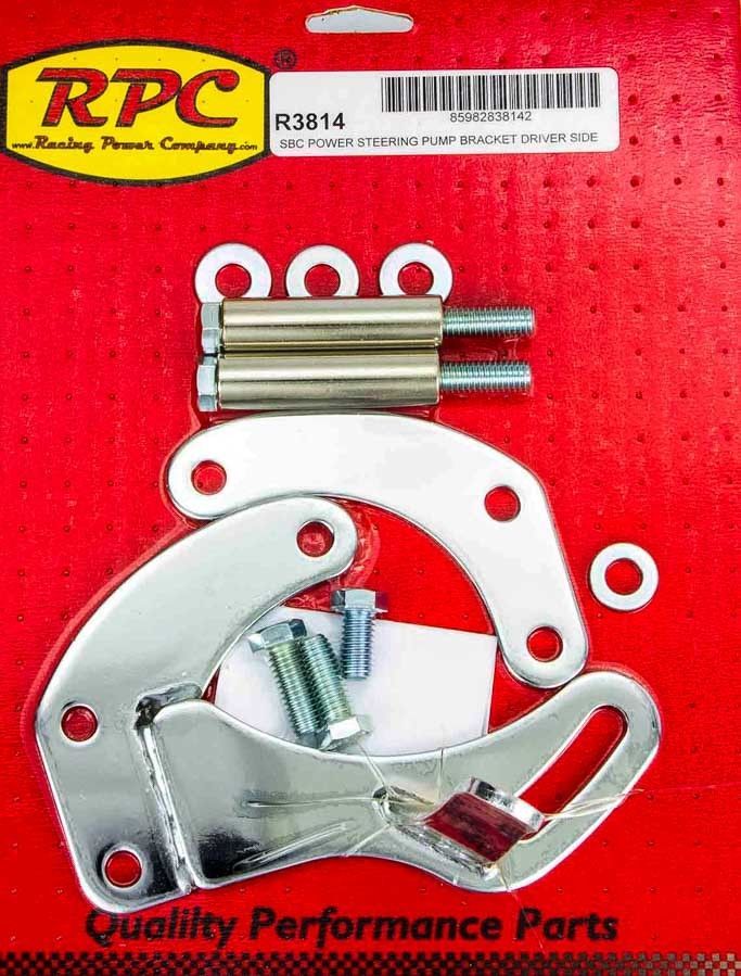 RACING POWER CO-PACKAGEDSBC Saginaw Power Steer Bracket Swp Chrome