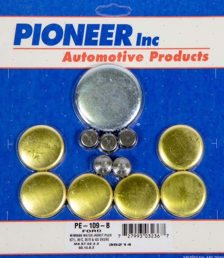 PIONEER400 Ford Freeze Plug Kit - Brass
