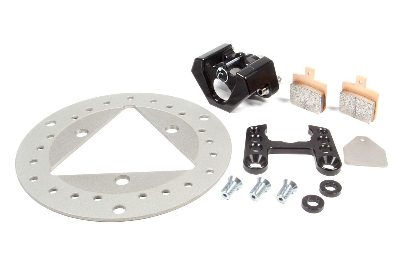 RED DEVIL / ULTRA LITE BRAKES Left Front Brake Kit TI Rotor Black