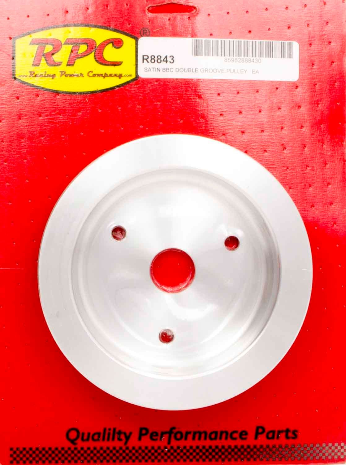 RACING POWER CO-PACKAGEDBBC SWP 2 Groove Lower Pulley Satin
