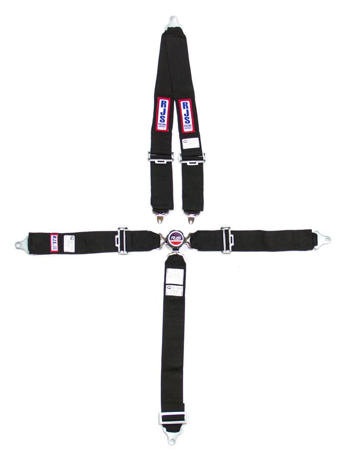 RJS SAFETY5 PT Harness System Q/R BK Roll Bar 3inSub