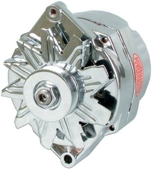 POWERMASTERChrome Delco 150amp Alternator 1 Wire