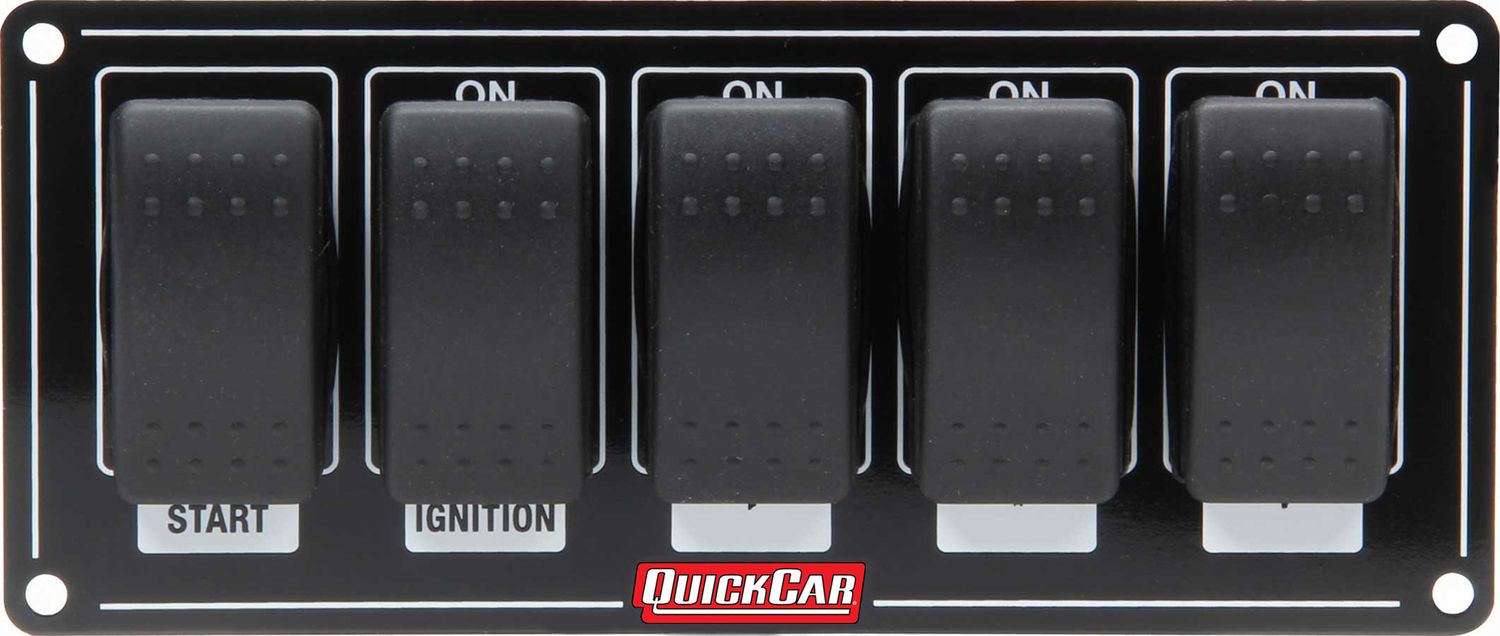 QUICKCAR RACING PRODUCTSIgnition Panel w/ Rocker Switches