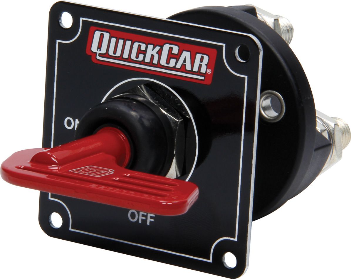 QUICKCAR RACING PRODUCTSMaster Disconnect Black w/Removable Red Key