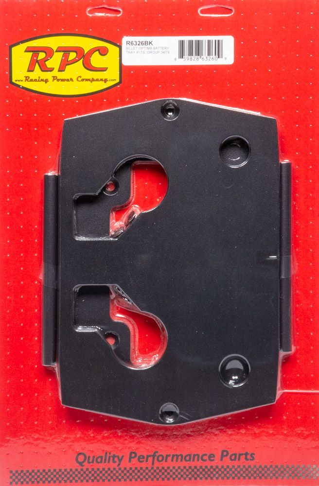 RACING POWER CO-PACKAGEDOptima Aluminum Smooth Battery Tray Black