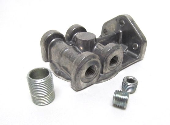 PERMA-COOLOil Filter Mount 3/4in- 16 Ports: 1/4in NPT