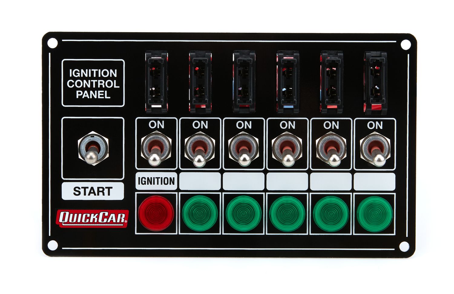 QUICKCAR RACING PRODUCTSIgnition Panel - Extreme Fused w/Lights