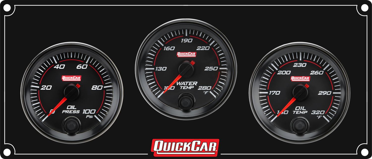 QUICKCAR RACING PRODUCTSRedline 3 Gauge Panel OP/WT/OT