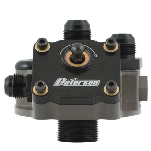 PETERSON FLUIDEngine Primer Oil Filter Mount 12an 1-1/2-12 Thd