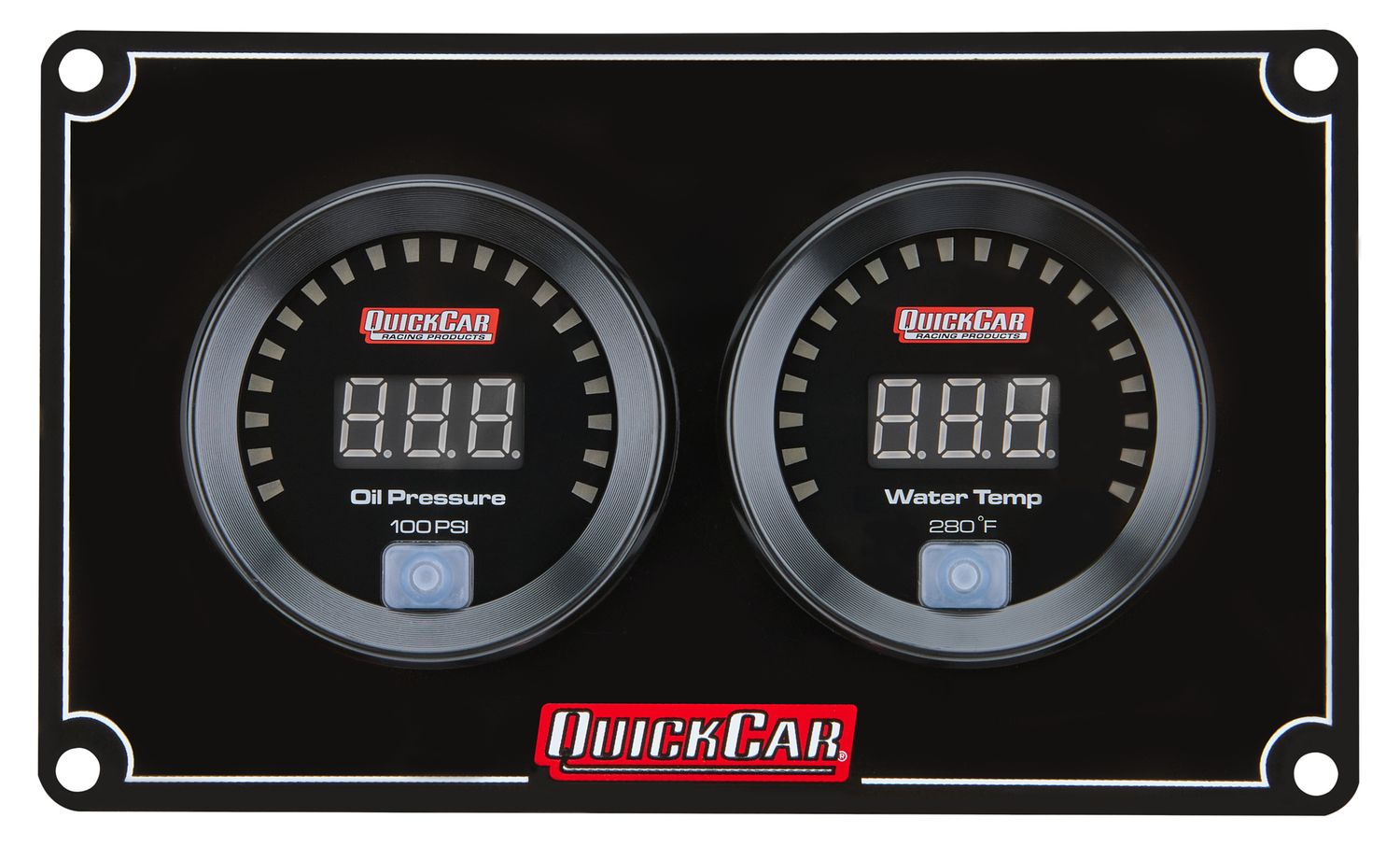 QUICKCAR RACING PRODUCTSDigital 2-Gauge Panel OP/WT