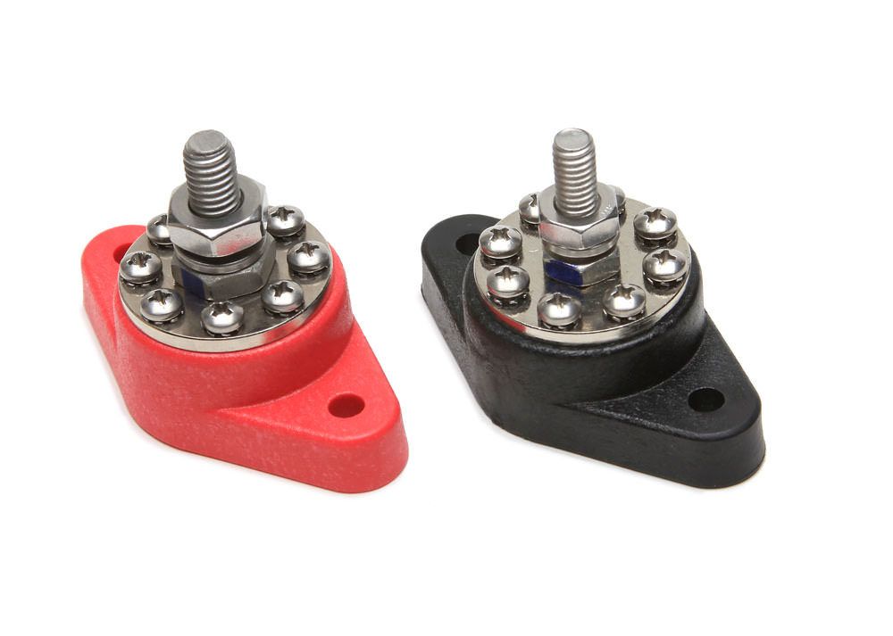 PAINLESS WIRING8-Point Distribution Blocks (Red/Blk) 1 Each