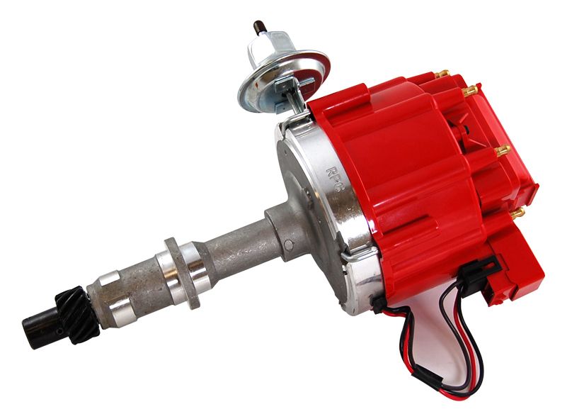 RACING POWER CO-PACKAGEDPontiac HEI Distributor 50K Volt Coil - Red