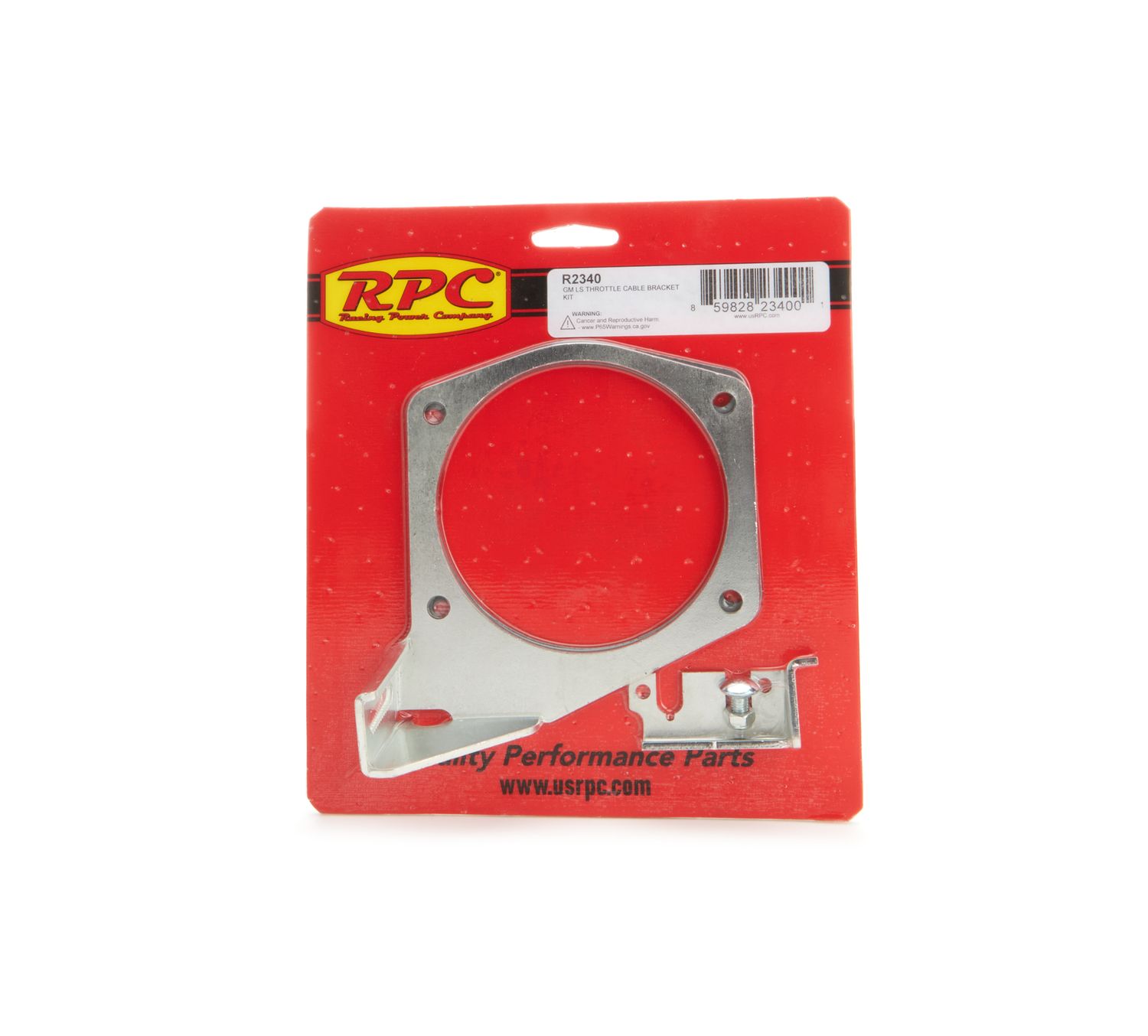 RACING POWER CO-PACKAGEDLS Throttle Cable Brackt Silver
