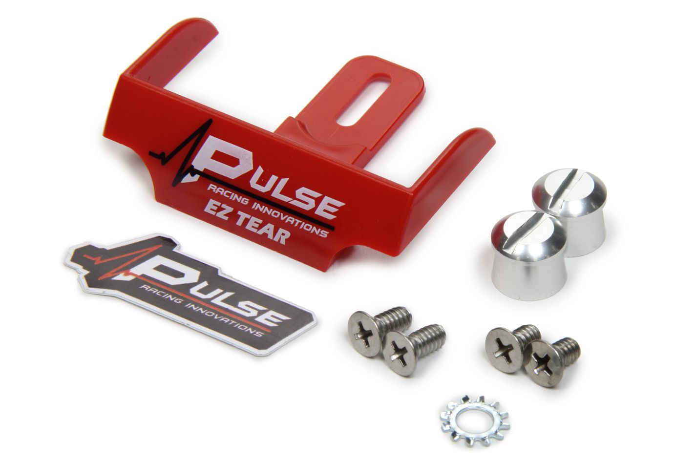 PULSE RACING INNOVATIONSEZ Tear Red w/ Silver Tear Off Post