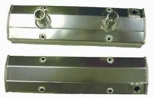 RACING POWER CO-PACKAGEDFabricated SB Chevy Circ le Track Valve Covers Pr