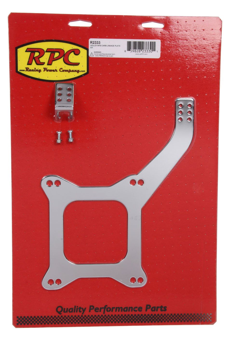 RACING POWER CO-PACKAGEDHolley/AFB Carb Linkage Plate