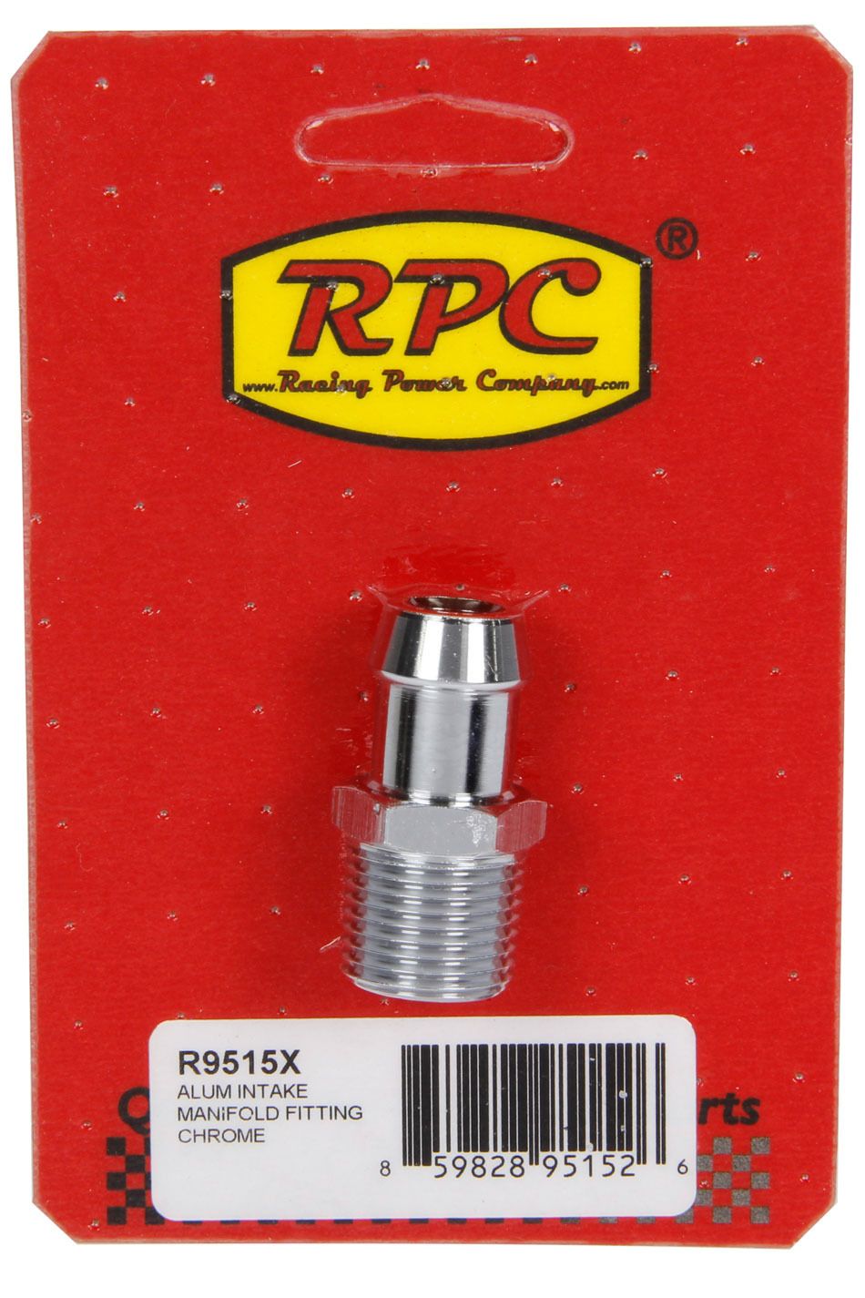 RACING POWER CO-PACKAGEDAlum Intake Manifold Fi itting 1/2 to 5/8In Barb