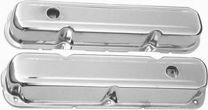 RACING POWER CO-PACKAGEDChrome Steel Valve Cover Chrysler 318-360 Short