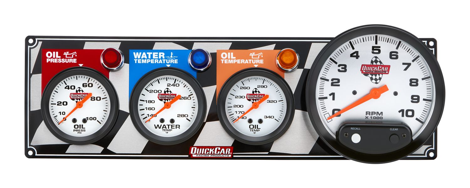QUICKCAR RACING PRODUCTS3-1 Gauge Panel OP-WT-OT-Tach