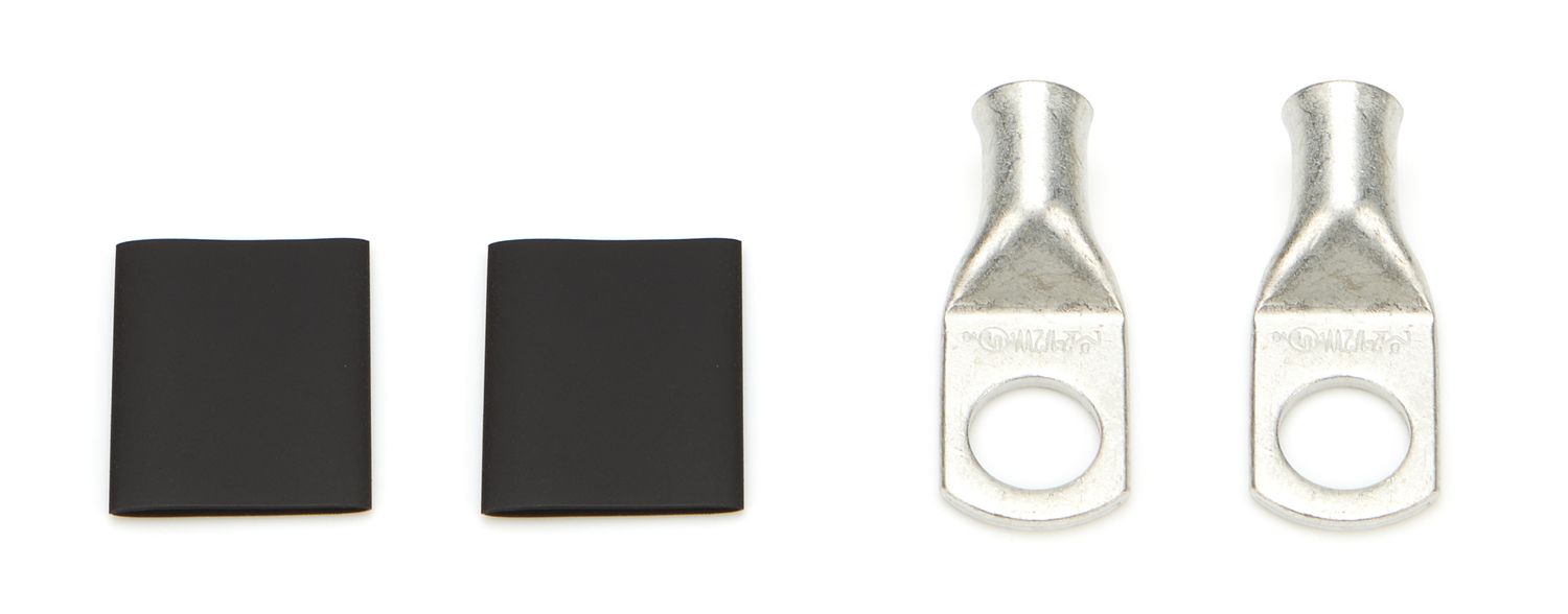 QUICKCAR RACING PRODUCTSPower Ring 2 AWG 1/2in Hole Pair w/Heat Shrink