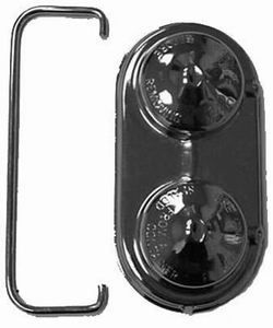 RACING POWER CO-PACKAGEDGM Master Brake Cylinder Cover Chrome