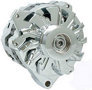 POWERMASTERPolished GM Alternator 105 Amp W/Serpentine Pul