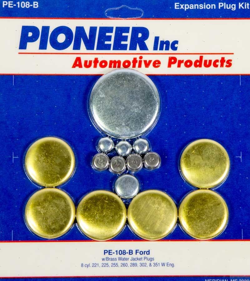 PIONEER302 Ford Freeze Plug Kit - Brass