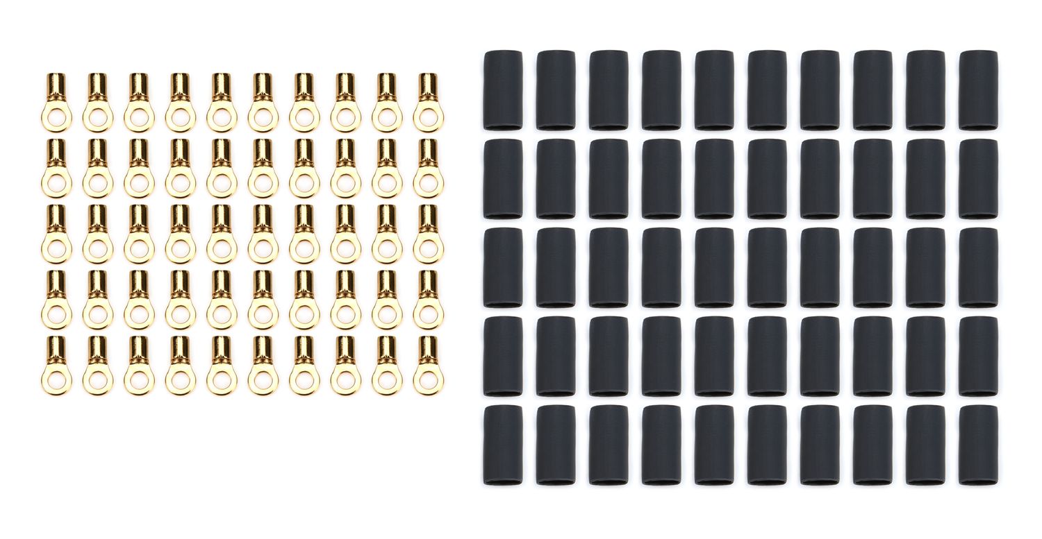 QUICKCAR RACING PRODUCTSRing Terminal #6 14-16 Ga w/Heat shrink 50pk