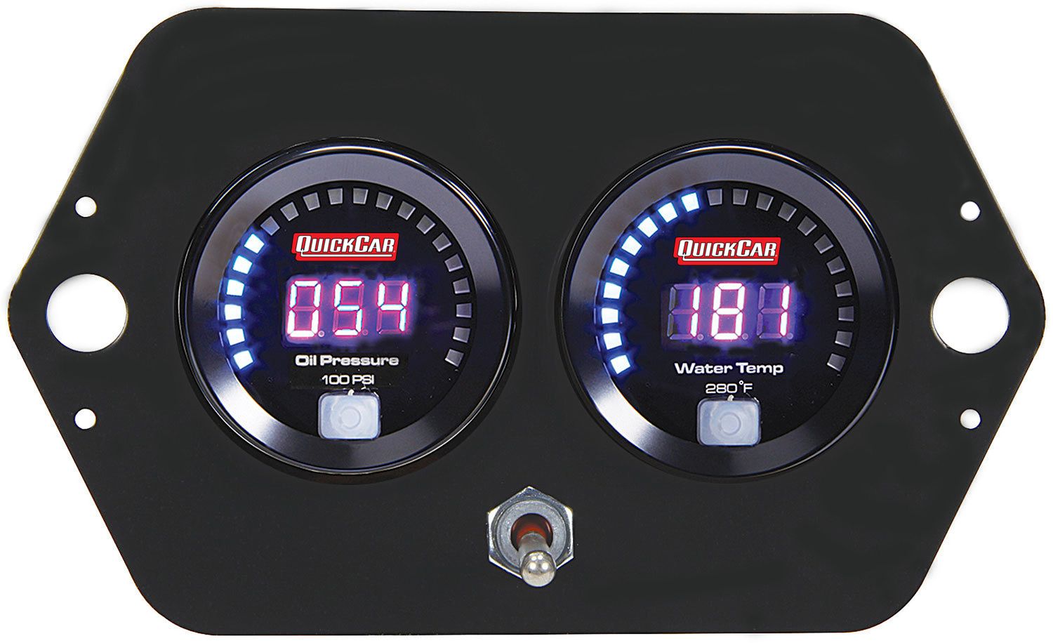 QUICKCAR RACING PRODUCTSDigital 2-Gauge Panel Open Wheel OP/WT w/Batt