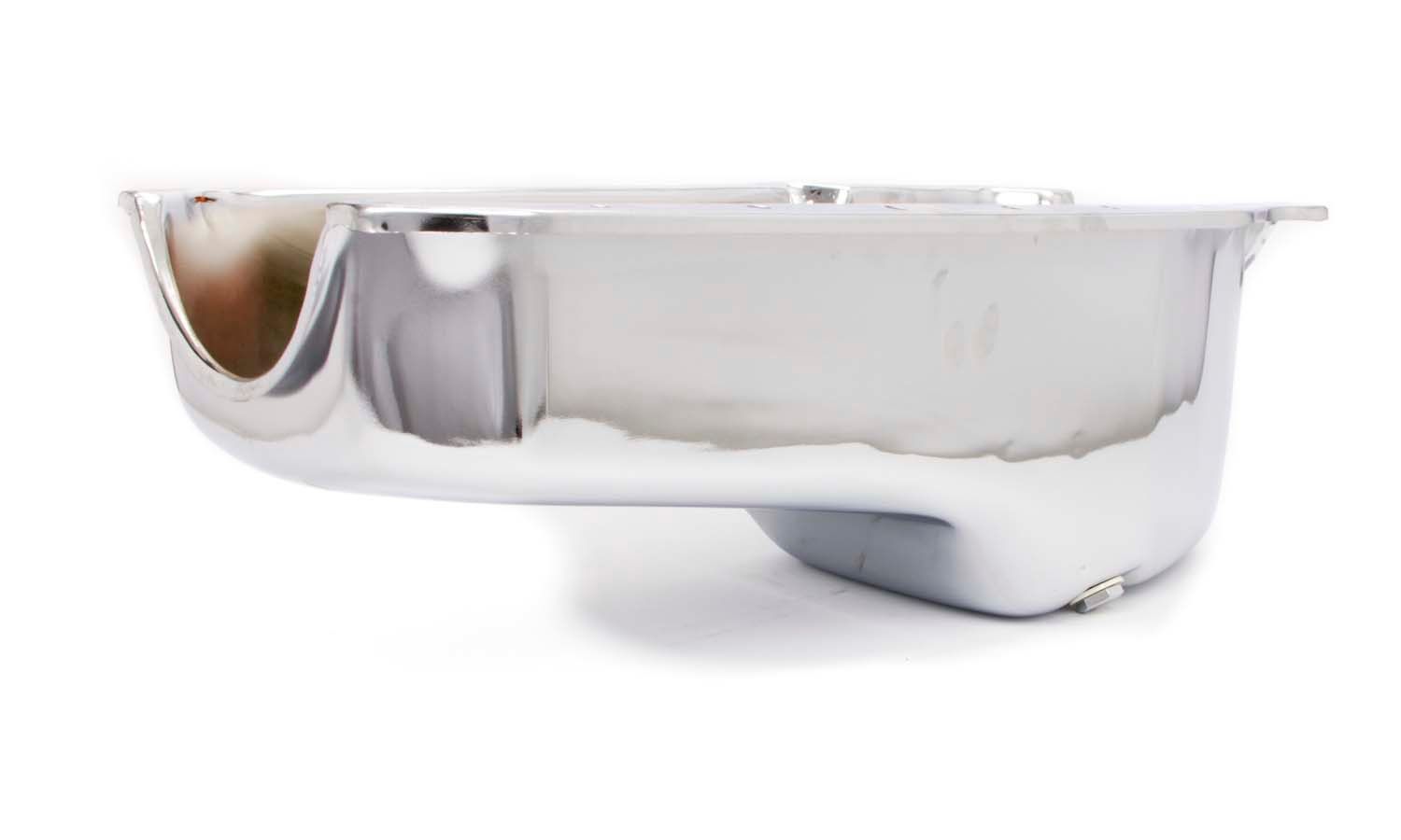 RACING POWER CO-PACKAGED86- SBC Steel Stock Oil Pan Chrome
