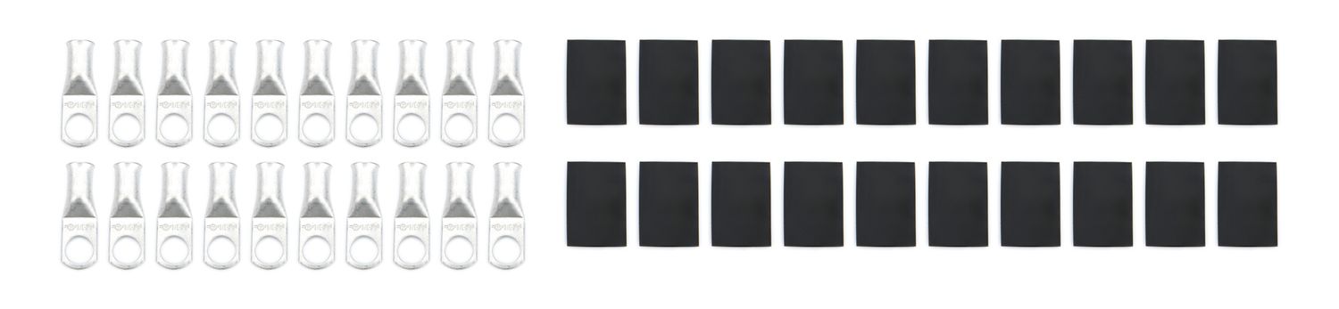 QUICKCAR RACING PRODUCTSRing Terminal 3/8in 4 Ga w/Heat Shrink 20pk